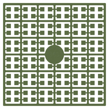 Pixelhobby Midi Perlen 365 Dunkel-Grau Avocado 2x2mm - 140 Pixel von PixelHobby