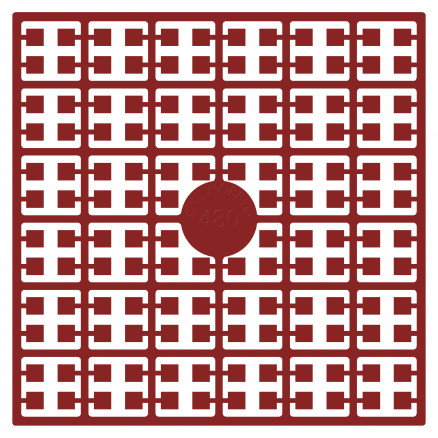 Pixelhobby Midi Perlen 480 Extra Dunkles Terracotta 2x2mm - 140 Pixel von PixelHobby