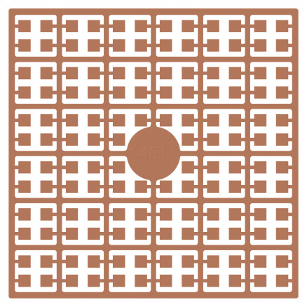 Pixelhobby Midi Perlen 481 Dunkel Hautfarben 2x2mm - 140 Pixel von PixelHobby