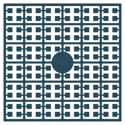 Pixelhobby Midi Perlen 495 Extra Dunkles Türkis-Blau 2x2mm - 140 Pixel von PixelHobby