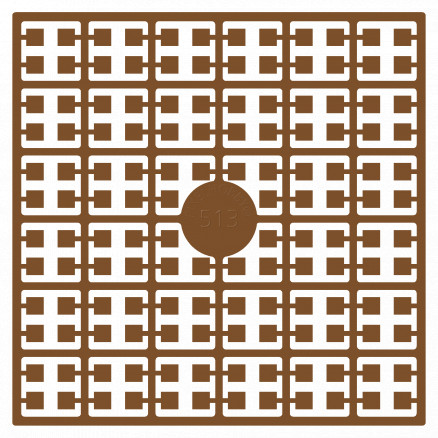 Pixelhobby Midi Perlen 513 Dunkles Goldbraun 2x2mm - 140 Pixel von PixelHobby