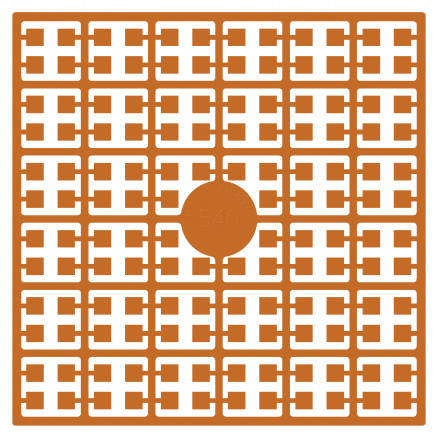 Pixelhobby Midi Perlen 540 Dunkles Goldenes Gold 2x2mm - 140 Pixel von PixelHobby