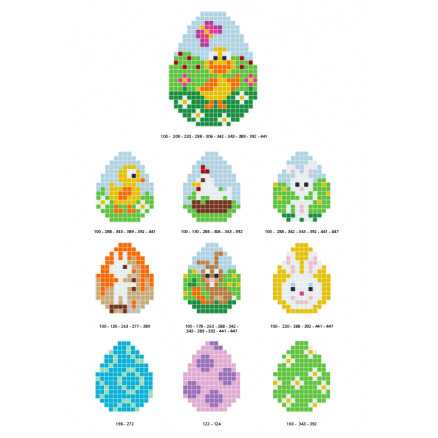 Pixelhobby Oster-Muster - Ostern Perlenmuster - 10 Stk von PixelHobby
