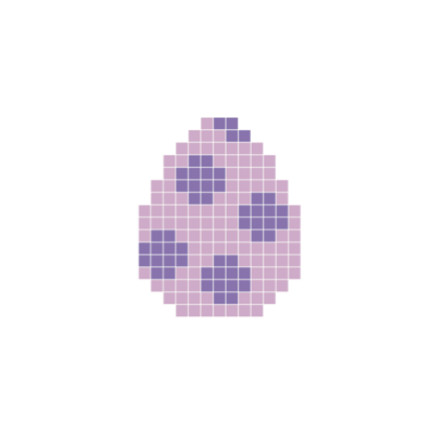 Pixelhobby Osterei Lila - Ostern Pixelhobby-Muster von PixelHobby