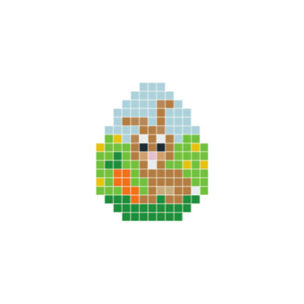 Pixelhobby Osterhase Braun - Ostern Pixelhobby-Muster von PixelHobby
