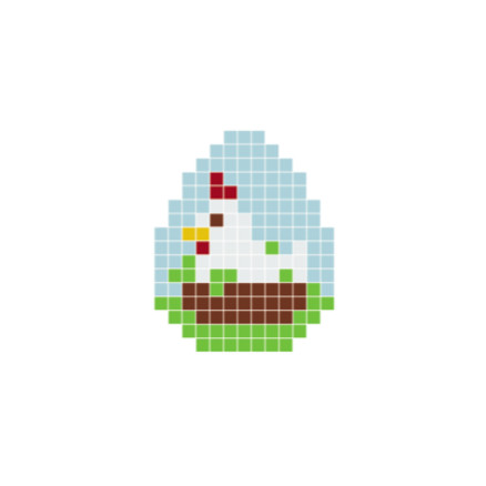 Pixelhobby Osterhenne - Ostern Pixelhobby-Muster von PixelHobby