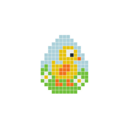 Pixelhobby Osterküken - Ostern Pixelhobby-Muster von PixelHobby