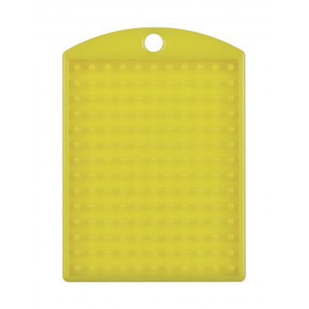 Pixelhobby Schlüsselanhänger/Medaillon Gelb 3x4cm -1 Stk von PixelHobby