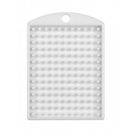 Pixelhobby Schlüsselanhänger/Medaillon Weiß3x4cm - 1 Stk von PixelHobby