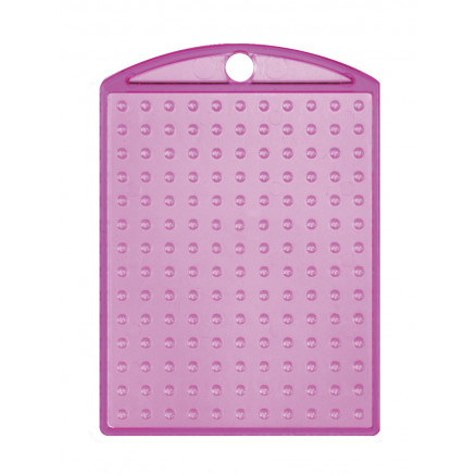 Pixelhobby Schlüsselanhänger/Medaillon transparent Cerise 3x4cm -1 Stk von PixelHobby