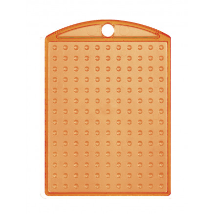 Pixelhobby Schlüsselanhänger/Medaillon transparent Orange 3x4cm -1 Stk von PixelHobby