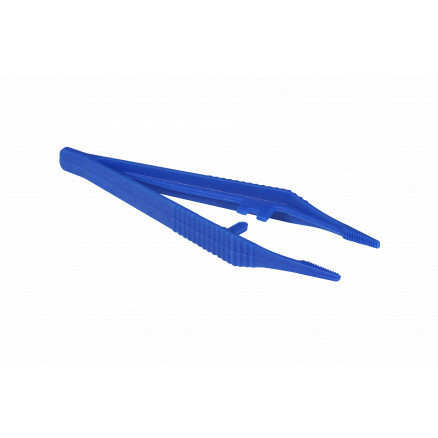 Pixelhobby gerade Pinzette Kunststoff Blau -1 Stk von PixelHobby