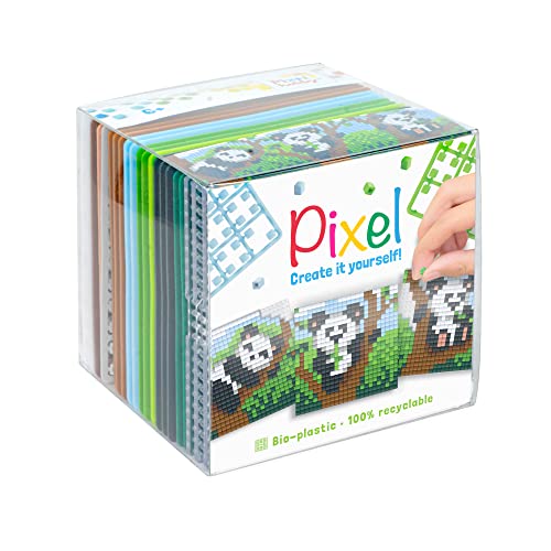 Pixel P29020 - Bastelset "Panda", Stecksystem als kreatives Hobby für Kinder ab 6 Jahre, Würfelbox mit Motivvorlagen und Pixelquadraten Pixel P29020 - Bastelset "Panda", Stecksystem als kreatives Hobby für Kinder ab 6 Jahre, Würfelbox mit Motivvorlagen und Pixelquadraten von Pracht Creatives Hobby