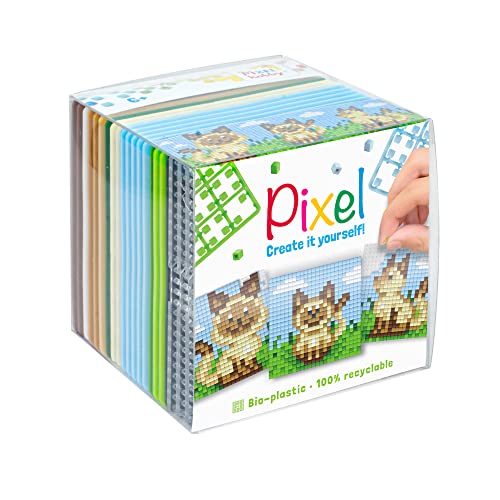 Pixel P29021 - Bastelset "Katze", Stecksystem als kreatives Hobby für Kinder ab 6 Jahre, Würfelbox mit Motivvorlagen und Pixelquadraten Pixel P29021 - Bastelset "Katze", Stecksystem als kreatives Hobby für Kinder ab 6 Jahre, Würfelbox mit Motivvorlagen und Pixelquadraten von Pracht Creatives Hobby