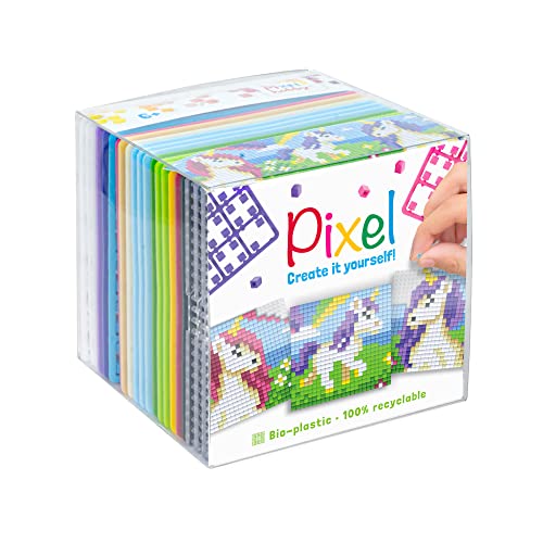 Pixel P29022 - Bastelset "Einhorn", Stecksystem als kreatives Hobby für Kinder ab 6 Jahre, Würfelbox mit Motivvorlagen und Pixelquadraten Pixel P29022 - Bastelset "Einhorn", Stecksystem als kreatives Hobby für Kinder ab 6 Jahre, Würfelbox mit Motivvorlagen und Pixelquadraten von Pracht Creatives Hobby