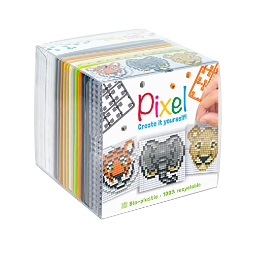 Pixel P29026 - Bastelset "Wildtiere", Stecksystem als kreatives Hobby für Kinder ab 6 Jahre, Würfelbox mit Motivvorlagen und Pixelquadraten Pixel P29026 - Bastelset "Wildtiere", Stecksystem als kreatives Hobby für Kinder ab 6 Jahre, Würfelbox mit Motivvorlagen und Pixelquadraten von Pracht Creatives Hobby