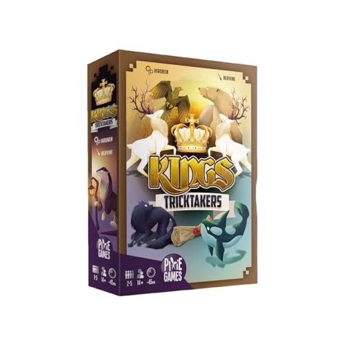 Pixie Games | Kings TrickTakers | Strategisches Kartenspiel | Spiel mit Falten und Kräften Asymmetrisch | 2 bis 5 Spieler | ab 14 Jahren Pixie Games | Kings TrickTakers | Strategisches Kartenspiel | Spiel mit Falten und Kräften Asymmetrisch | 2 bis 5 Spieler | ab 14 Jahren von Pixie Games