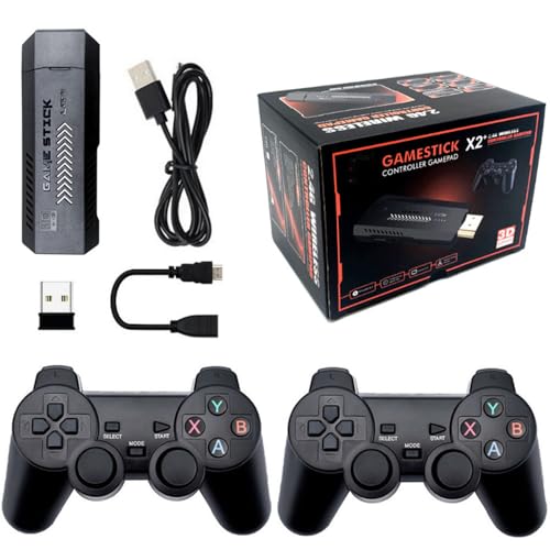 Retro Spielekonsole, 4K Game Stick HD Videospielkonsole 64G Eingebaute 35500+ 3D-Spiele 40+ Simulatoren mit kabellosem Controller Retro Spielekonsole, 4K Game Stick HD Videospielkonsole 64G Eingebaute 35500+ 3D-Spiele 40+ Simulatoren mit kabellosem Controller von Piyomv