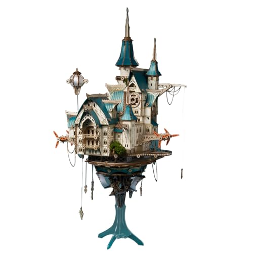 PizazzToy 3D Holz Puzzle Fantasie Steampunk Schloss, 699 Stück Holzpuzzle Erwachsene Mechanische Montage Modellbausatz Basteln Modell, Geschenke und Dekoration PizazzToy 3D Holz Puzzle Fantasie Steampunk Schloss, 699 Stück Holzpuzzle Erwachsene Mechanische Montage Modellbausatz Basteln Modell, Geschenke und Dekoration von PizazzToy