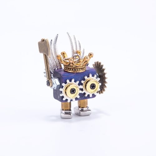 PizazzToy 3D Metall Puzzle, 10+ Stück Römischer Krieger Serie DIY Punk Figur Montage Modellbausatz mit Mini-Anhänger und Halsketten-Set, Dekorative Ornamente für Zuhause von PizazzToy