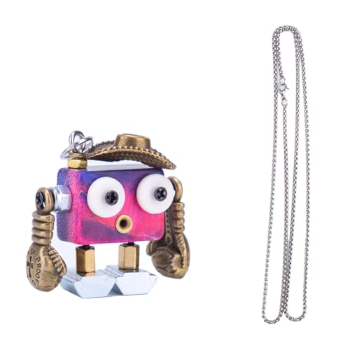 PizazzToy 3D Metall Puzzle, 10+ Stück Stammes-Cowboy James Serie DIY Punk Figur Montage Modellbausatz mit Mini-Anhänger und Halsketten-Set, Dekorative Ornamente für Zuhause von PizazzToy