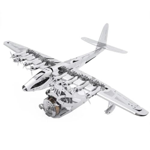 PizazzToy 3D Metall Puzzle, 178+ Stück DIY Hughes H-4 Flugzeug 3D Mechanical Puzzle Modellbausatz Erwachsene mit Werkzeug, Adventskalender 2025 Geschenk Für Ihn Mann Papa von PizazzToy