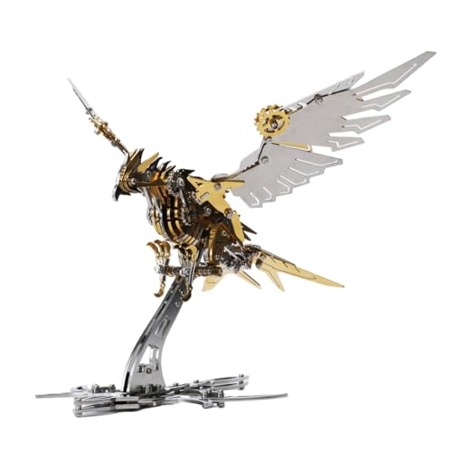 PizazzToy 3D Metall Puzzle, 279+ Stück DIY Falkenraubtier 3D Mechanical Vogel Puzzle Modellbausatz Erwachsene mit Werkzeug, Adventskalender 2025 Geschenk Für Ihn Mann Papa von PizazzToy