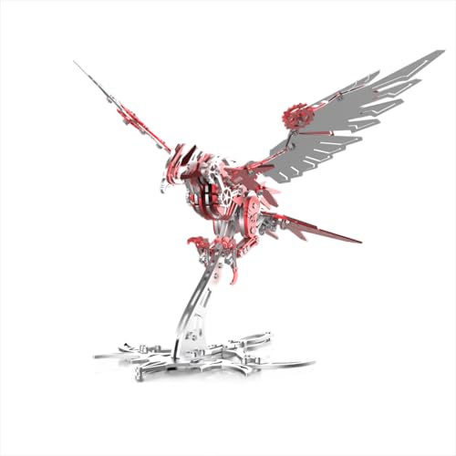 PizazzToy 3D Metall Puzzle, 279+ Stück DIY Falkenraubtier 3D Mechanical Vogel Puzzle Modellbausatz Erwachsene mit Werkzeug, Adventskalender 2025 Geschenk Für Ihn Mann Papa von PizazzToy