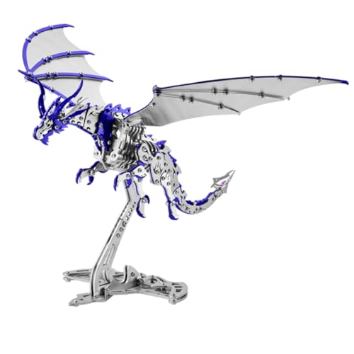 PizazzToy 3D Metall Puzzle, 373+ Stück DIY Donnerflugsaurier 3D Mechanical Puzzle Modellbausatz Erwachsene mit Werkzeug, Adventskalender 2025 Geschenk Für Ihn Mann Papa von PizazzToy