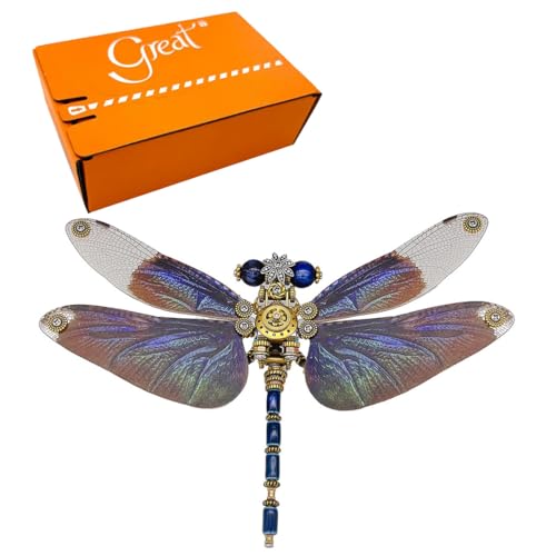 PizazzToy 3D Metall Puzzle Insekt, 200+ Stück DIY Libelle 3D Mechanical Puzzle Modellbausatz Erwachsene mit Werkzeug PizazzToy 3D Metall Puzzle Insekt, 200+ Stück DIY Libelle 3D Mechanical Puzzle Modellbausatz Erwachsene mit Werkzeug von PizazzToy