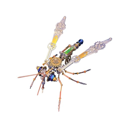 PizazzToy 3D Metall Puzzle Insekt, 223 Stück DIY Montage Mechanische Moskito Modellbausatz Erwachsene mit Werkzeug, 1 Stunden BAU Dein Puzzle für Erwachsene (Niedrige Schwierigkeit) von PizazzToy