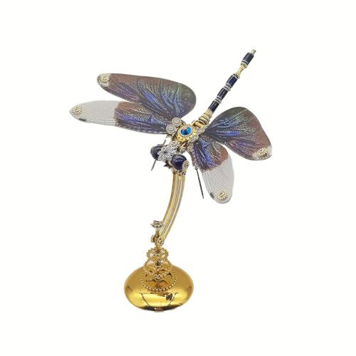 PizazzToy 3D Metall Puzzle Libelle, 200+ Stück DIY 3D Mechanical Steampunk Insekt Puzzle Montage Modellbausatz Erwachsene mit Werkzeug PizazzToy 3D Metall Puzzle Libelle, 200+ Stück DIY 3D Mechanical Steampunk Insekt Puzzle Montage Modellbausatz Erwachsene mit Werkzeug von PizazzToy