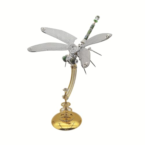 PizazzToy 3D Metall Puzzle Libelle, 200+ Stück DIY 3D Mechanical Steampunk Insekt Puzzle Montage Modellbausatz Erwachsene mit Werkzeug PizazzToy 3D Metall Puzzle Libelle, 200+ Stück DIY 3D Mechanical Steampunk Insekt Puzzle Montage Modellbausatz Erwachsene mit Werkzeug von PizazzToy