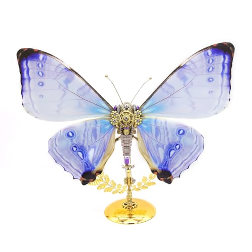 PizazzToy 3D Metall Puzzle Modell, 150+ Stück DIY Morpho sulkowskyi Schmetterling 3D Mechanical Puzzle Modellbausatz mit Werkzeug PizazzToy 3D Metall Puzzle Modell, 150+ Stück DIY Morpho sulkowskyi Schmetterling 3D Mechanical Puzzle Modellbausatz mit Werkzeug von PizazzToy