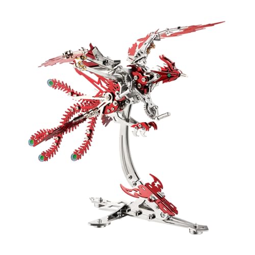 PizazzToy 3D Metall Puzzle Phoenix, 358 Stück 6-Stunden-Montage Mechanical Puzzle Modellbausatz Erwachsene PizazzToy 3D Metall Puzzle Phoenix, 358 Stück 6-Stunden-Montage Mechanical Puzzle Modellbausatz Erwachsene von PizazzToy