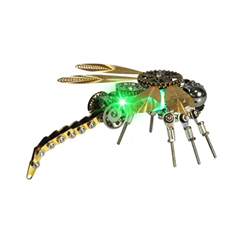 PizazzToy 3D Metall Puzzle Tiere, 260+ Stück DIY Farbwechselnde Libelle 3D Mechanical Puzzle Modellbausatz Erwachsene mit Werkzeug PizazzToy 3D Metall Puzzle Tiere, 260+ Stück DIY Farbwechselnde Libelle 3D Mechanical Puzzle Modellbausatz Erwachsene mit Werkzeug von PizazzToy