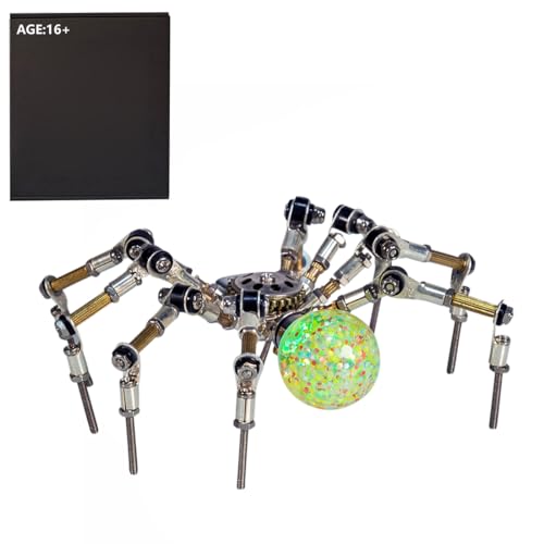 PizazzToy 3D Metall Puzzle Tiere, 270+ Stück DIY Spinne 3D Mechanical Puzzle Modellbausatz Erwachsene mit Werkzeug PizazzToy 3D Metall Puzzle Tiere, 270+ Stück DIY Spinne 3D Mechanical Puzzle Modellbausatz Erwachsene mit Werkzeug von PizazzToy