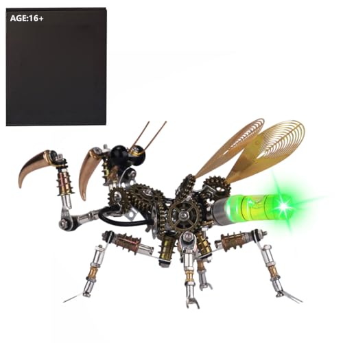 PizazzToy 3D Metall Puzzle Tiere, 300+ Stück DIY Gottesanbeterin 3D Mechanical Puzzle Modellbausatz Erwachsene mit Werkzeug PizazzToy 3D Metall Puzzle Tiere, 300+ Stück DIY Gottesanbeterin 3D Mechanical Puzzle Modellbausatz Erwachsene mit Werkzeug von PizazzToy