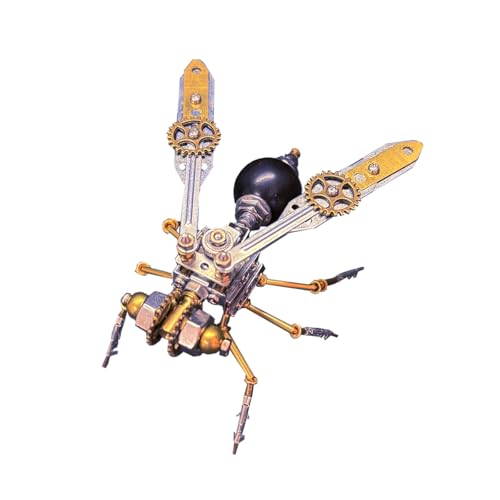 PizazzToy 3D Metall Puzzle Wespe, 131 Stück DIY 3D Mechanical Steampunk Insekt Puzzle Montage Modellbausatz Erwachsene mit Werkzeug PizazzToy 3D Metall Puzzle Wespe, 131 Stück DIY 3D Mechanical Steampunk Insekt Puzzle Montage Modellbausatz Erwachsene mit Werkzeug von PizazzToy