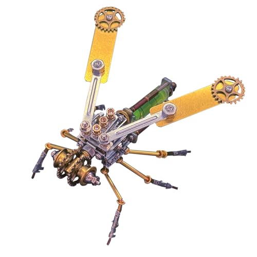 PizazzToy 3D Metall Puzzle Wespe, 155 Stück DIY 3D Mechanical Steampunk Insekt Puzzle Montage Modellbausatz Erwachsene mit Werkzeug PizazzToy 3D Metall Puzzle Wespe, 155 Stück DIY 3D Mechanical Steampunk Insekt Puzzle Montage Modellbausatz Erwachsene mit Werkzeug von PizazzToy