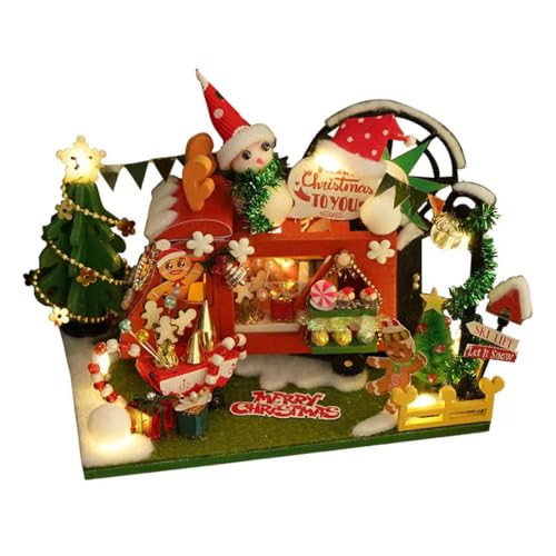 PizazzToy 3D Puzzle Holz Weihnachten Auto für Erwachsene, DIY Montage 3D Holzpuzzle Bastelset Weihnachten 2025 Dekoration Geschenk Modell (90 Teile) von PizazzToy