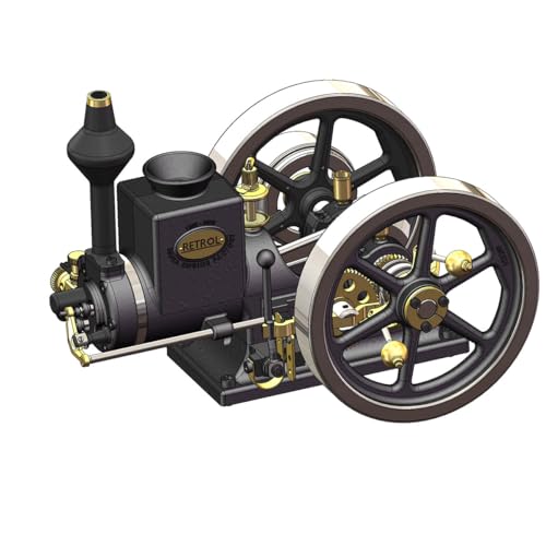 PizazzToy Hit-and-Miss-Motor Kit, HM-01 7cc Motor 4-Takt-Horizontal-Verbrennungsmotor-Modell, das läuft, Wissenschaftliches Bildungsset für Technikbegeisterte PizazzToy Hit-and-Miss-Motor Kit, HM-01 7cc Motor 4-Takt-Horizontal-Verbrennungsmotor-Modell, das läuft, Wissenschaftliches Bildungsset für Technikbegeisterte von PizazzToy
