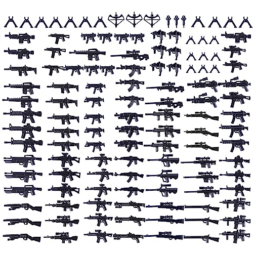 PizazzToy Militär Waffen Set, 90 Stück WW2 Armee-Waffen Custom Figuren SWAT Team Waffen Baustein - CT01 PizazzToy Militär Waffen Set, 90 Stück WW2 Armee-Waffen Custom Figuren SWAT Team Waffen Baustein - CT01 von PizazzToy
