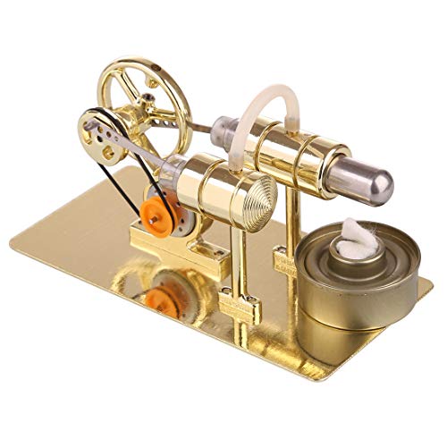 PizazzToy StirlingMotor Generator Modell, DIY-Montage Physikalisches Experiment Set zur Selbstmontage mit LED, Physisches Experiment Geschenk für Technikbegeisterte PizazzToy StirlingMotor Generator Modell, DIY-Montage Physikalisches Experiment Set zur Selbstmontage mit LED, Physisches Experiment Geschenk für Technikbegeisterte von PizazzToy