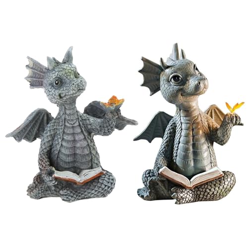 Handgemalte Drachen Spielzeug Figur Lesen Dragon Tisch Desak Widgets Für Mädchen Frauen Zu Hause Dekors Geschenke von Pjeghbvop