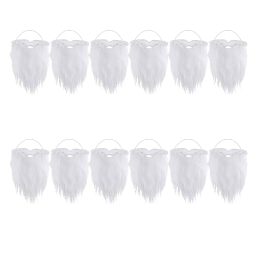 Pjeghbvop 1/12 Stück Weihnachten Weihnachtsmann Bart Lustig Santa Bart Kostüm Weihnachten Maskerade Party Zubehör Bart Pjeghbvop 1/12 Stück Weihnachten Weihnachtsmann Bart Lustig Santa Bart Kostüm Weihnachten Maskerade Party Zubehör Bart von Pjeghbvop