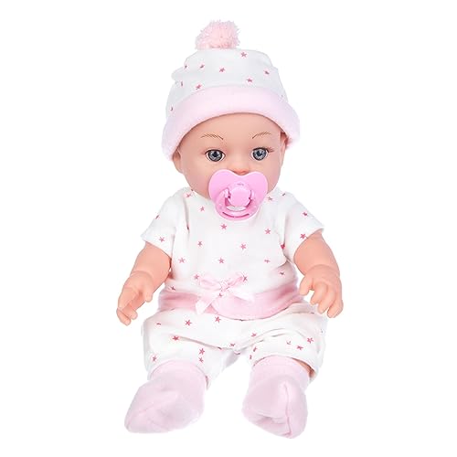 Pjeghbvop 12 Wiedergeborene Spielzeug Lebenseähnliche Babypuppen Baby Beruhigen Wiedergeborene Puppen wasserdichte Silikon Babypuppe Die Echt Aussieht Mit Augenpilze von Pjeghbvop