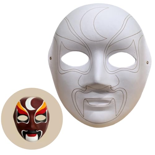 Pjeghbvop Blankinerfarbener Masken Papiermade Masken Für Künstlerische Projekttheater Halloweens Maskerades Partys Klassenzimmerkunst von Pjeghbvop