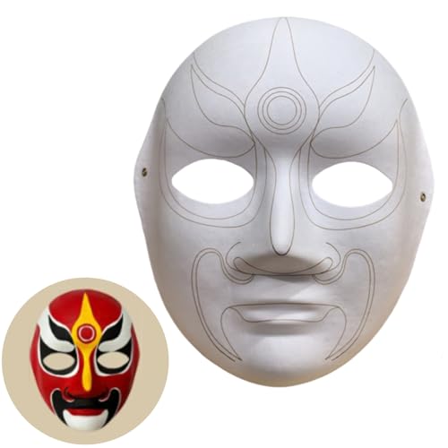 Pjeghbvop Blankinerfarbener Masken Papiermade Masken Für Künstlerische Projekttheater Halloweens Maskerades Partys Klassenzimmerkunst von Pjeghbvop