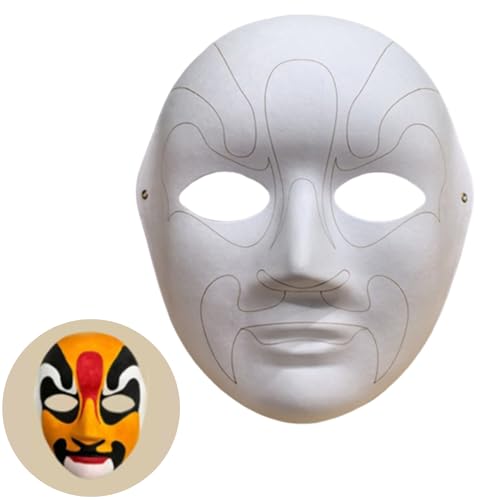 Pjeghbvop Blankinerfarbener Masken Papiermade Masken Für Künstlerische Projekttheater Halloweens Maskerades Partys Klassenzimmerkunst von Pjeghbvop